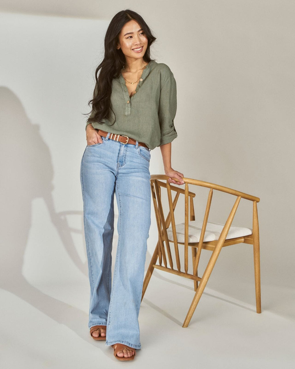 FLOYD Bluse Erica Lin - Army Green