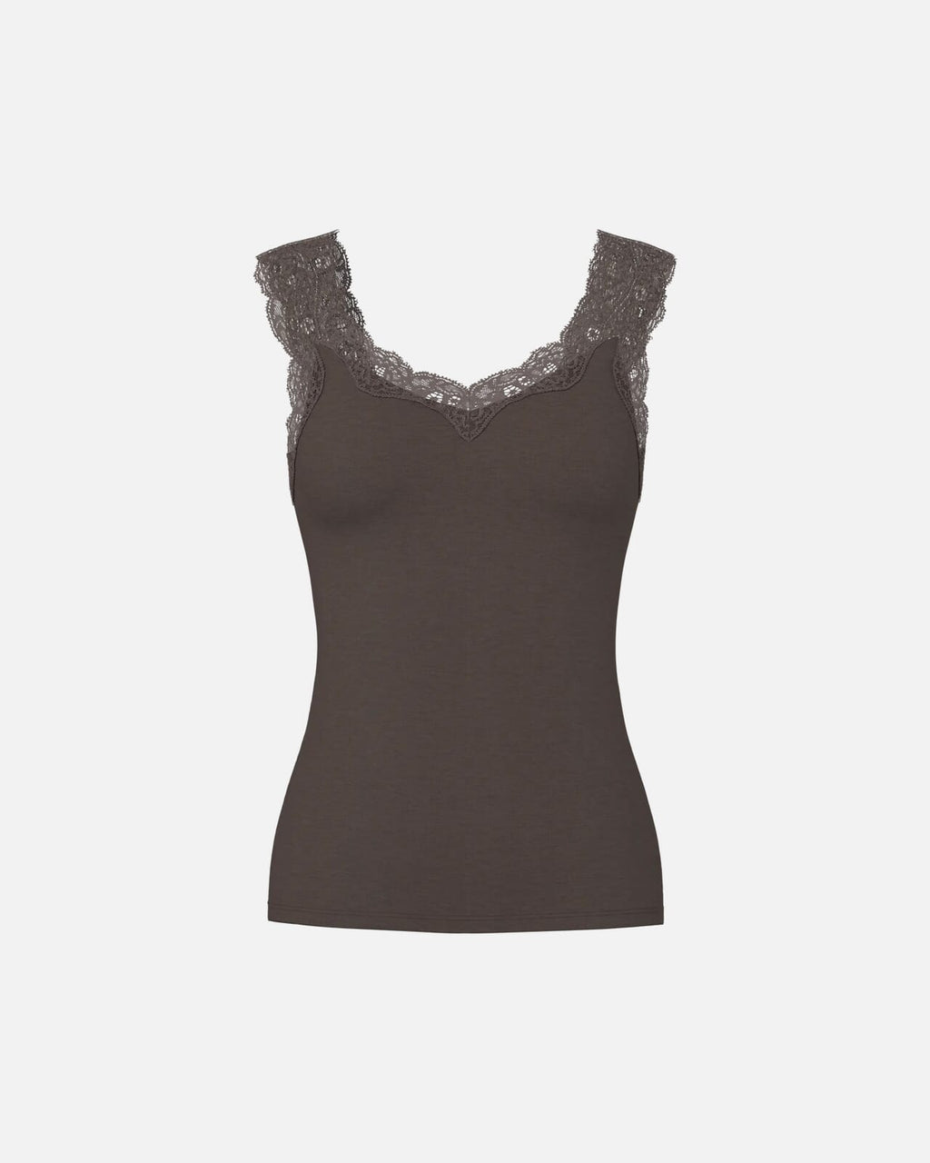 PIECES Topp Barbera Lace - Hot Fudge