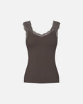 PIECES Topp Barbera Lace - Hot Fudge
