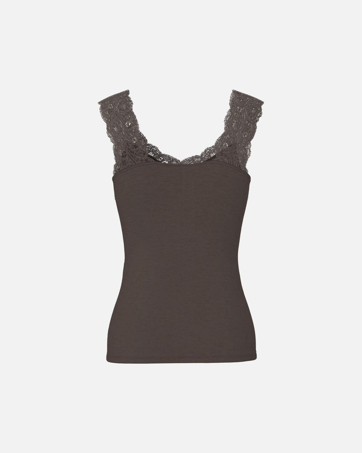 PIECES Topp Barbera Lace - Hot Fudge