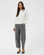 KAFFE Genser Lizza Argyle Pullover LS - Chalk