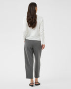 KAFFE Genser Lizza Argyle Pullover LS - Chalk