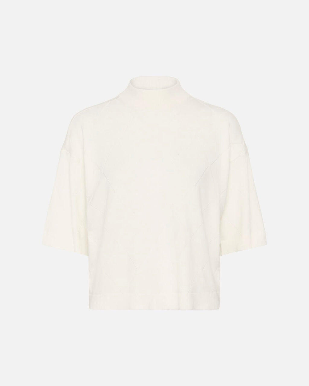KAFFE Topp Lizza Argyle Pullover - Chalk