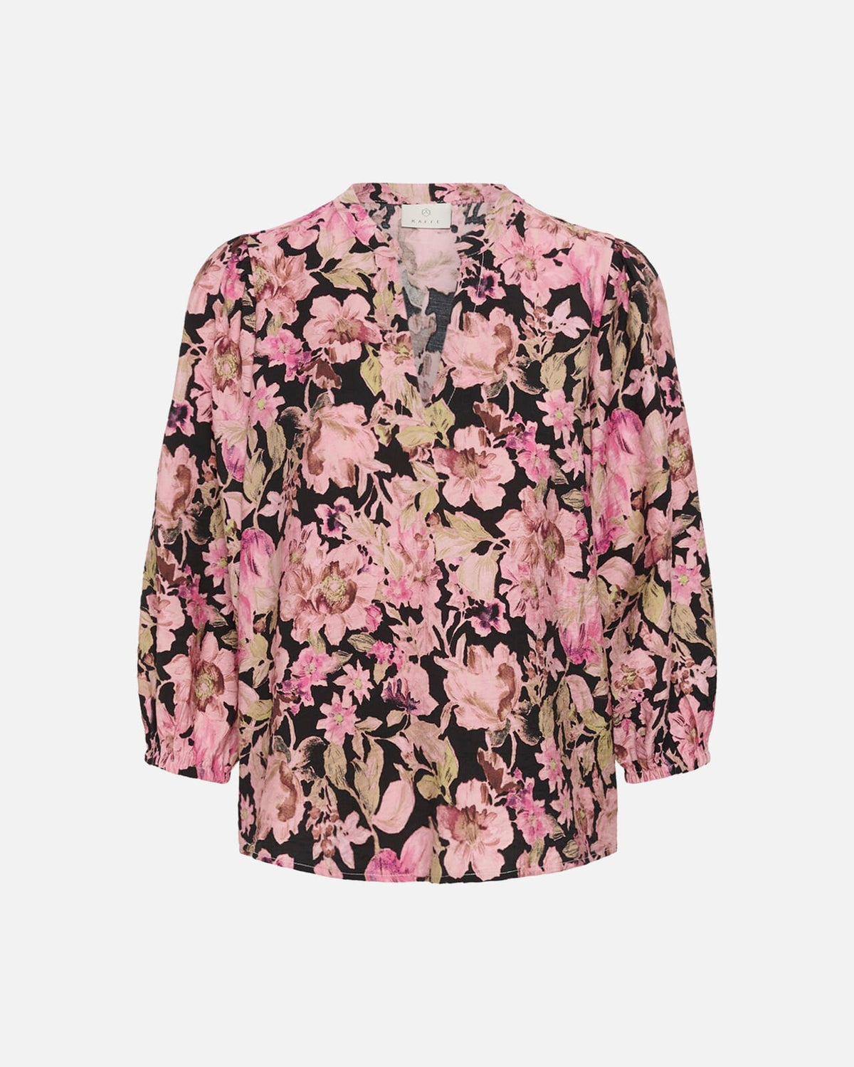 KAFFE Bluse Sirena - Pink Flower Print