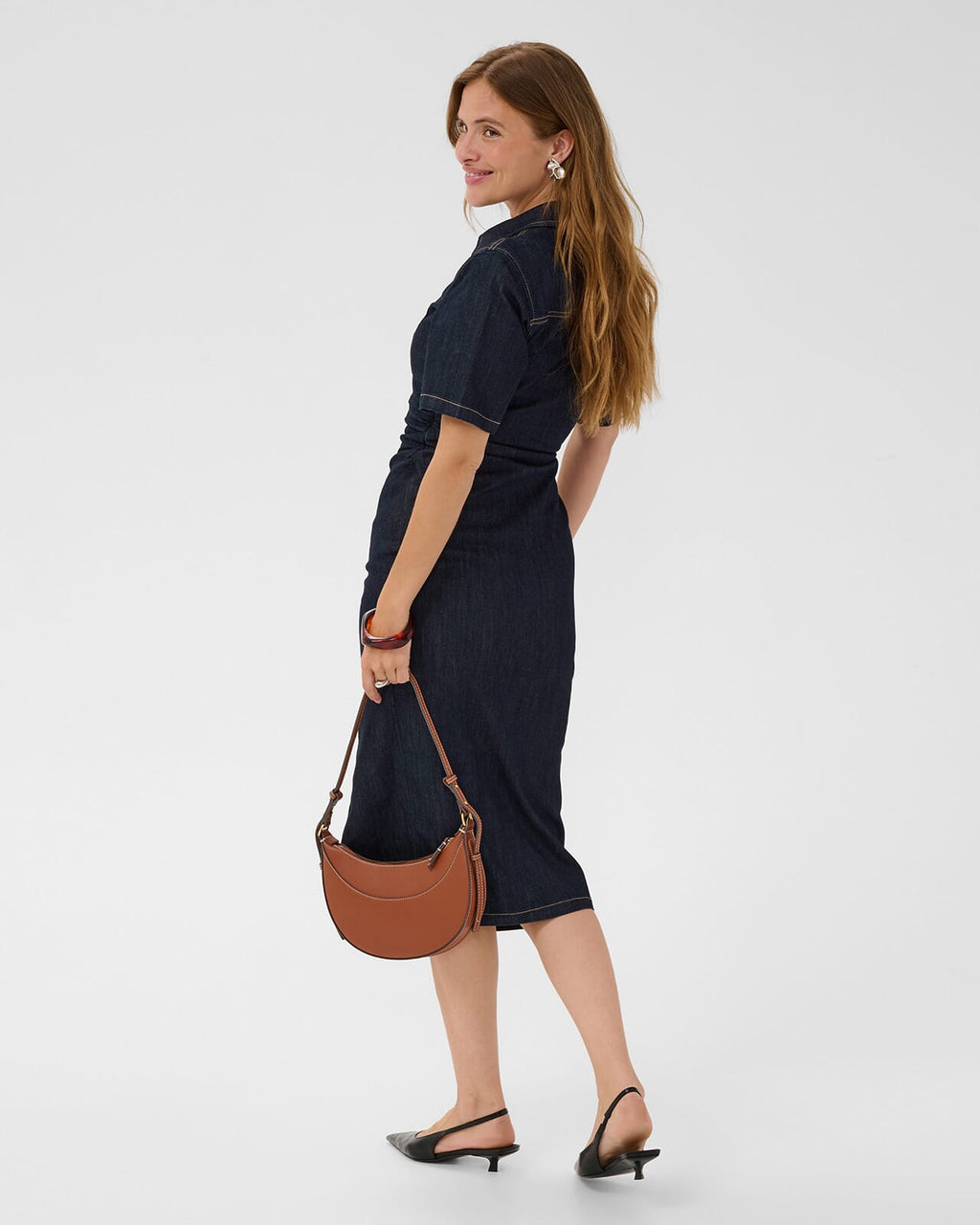 KAFFE Denimkjole Molly Denim - Raw Blue Denim