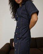 KAFFE Denimkjole Molly Denim - Raw Blue Denim