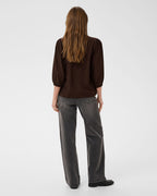 KAFFE Bluse Alberta - Coffee Bean