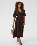KAFFE Midikjole Sirena Long - Coffee Bean