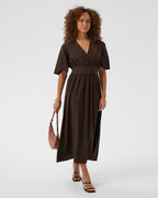 KAFFE Midikjole Sirena Long - Coffee Bean