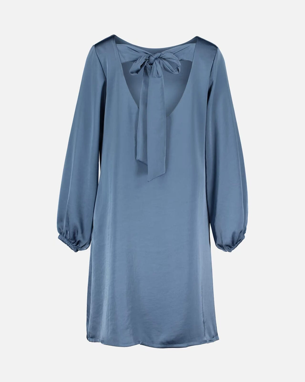 FLOYD Kjole Jennifer Uni Satin - Retro Blue