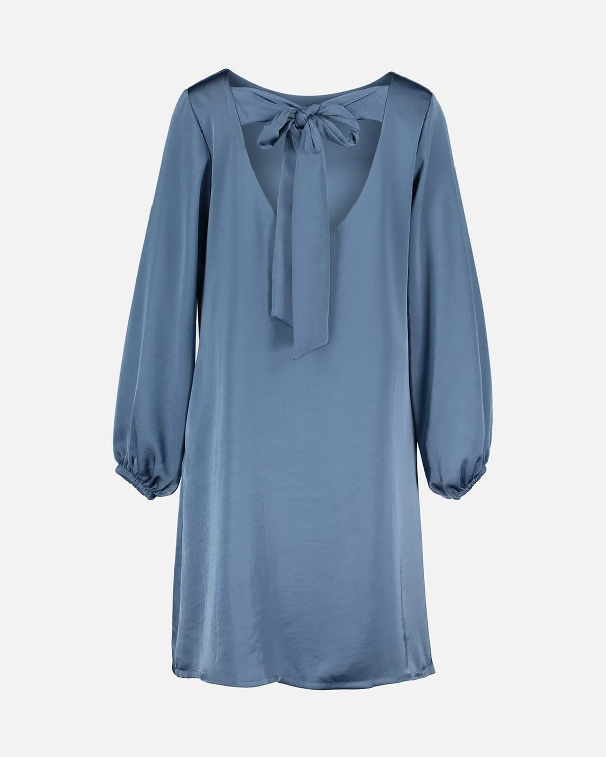 FLOYD Kjole Jennifer Uni Satin - Retro Blue