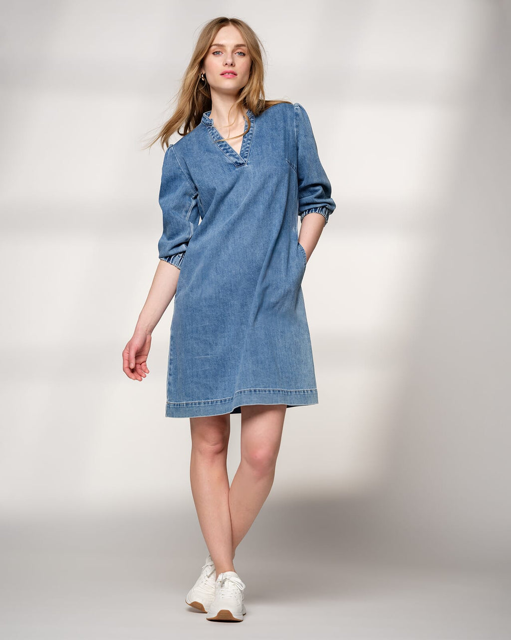FLOYD Denimkjole Sweety - Light Jeans Blue