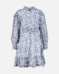 FLOYD Kjole Dorit My - Offwhite/ Blue