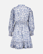 FLOYD Kjole Dorit My - Offwhite/ Blue