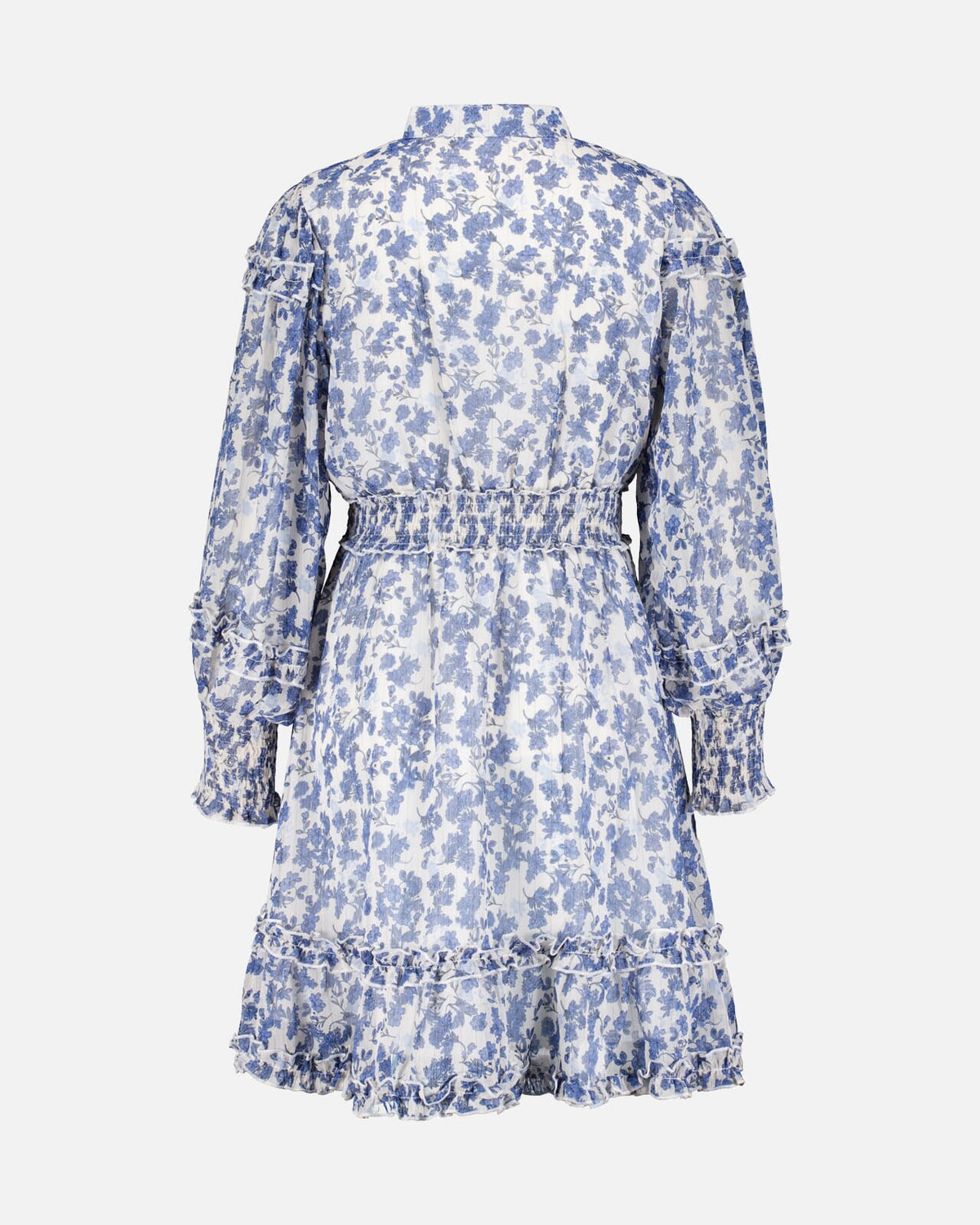 FLOYD Kjole Dorit My - Offwhite/ Blue