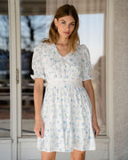 FLOYD Kjole Eloise V Daisy - Regatta Blue