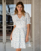 FLOYD Kjole Eloise V Daisy - Regatta Blue