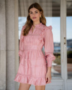 Kjole Hanneli Wave - Rose Petal