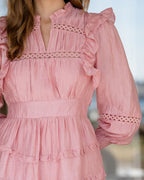 Kjole Hanneli Wave - Rose Petal