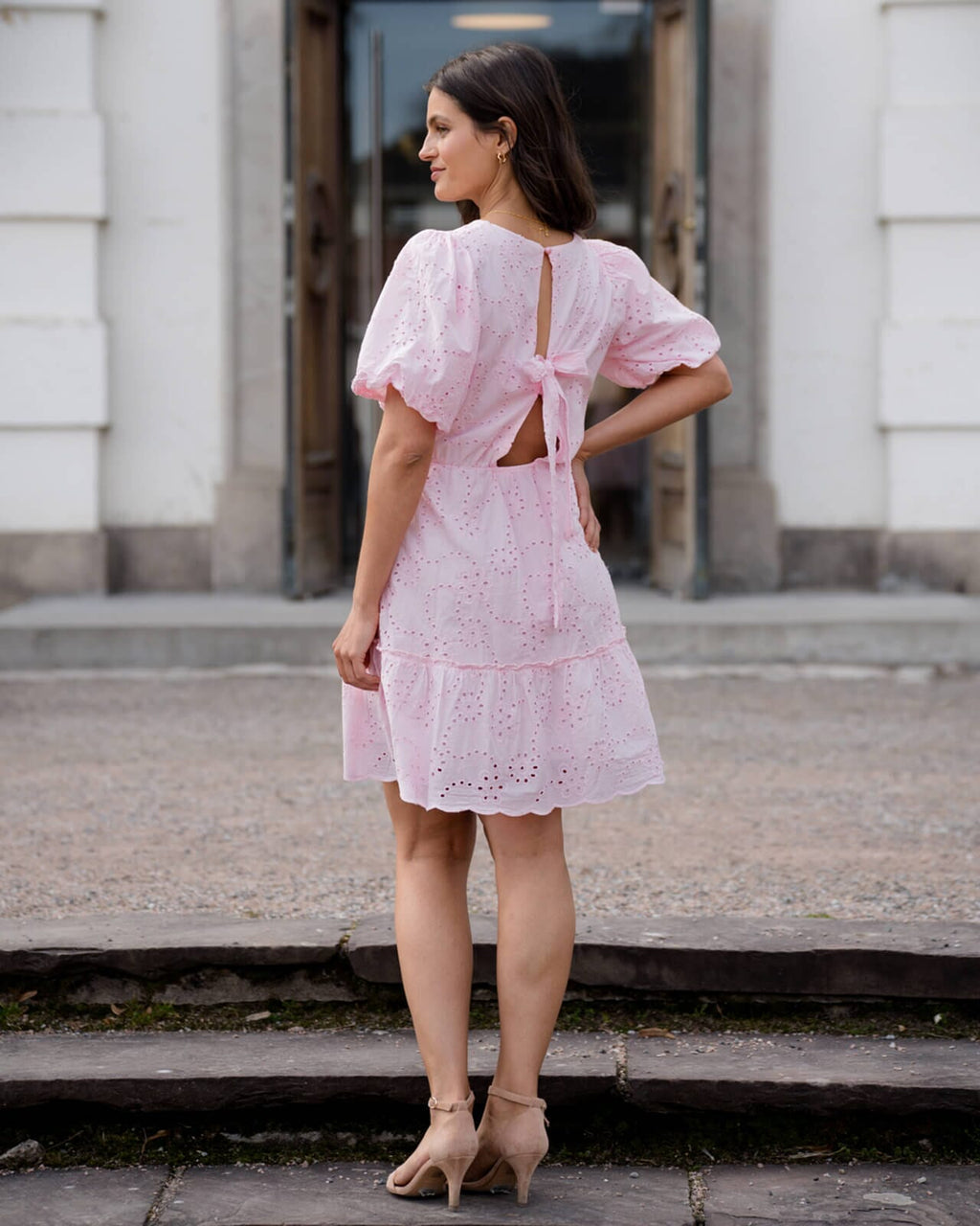 FLOYD Kjole Hella Brodery - Light Pink