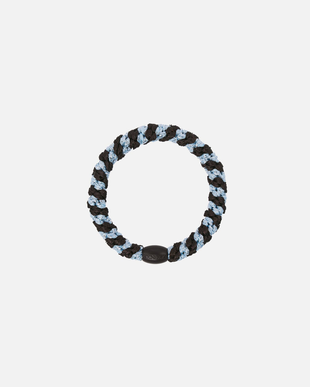 Kknekki Hårstrikk Stripe - Brown/ Seablue/ Glitter