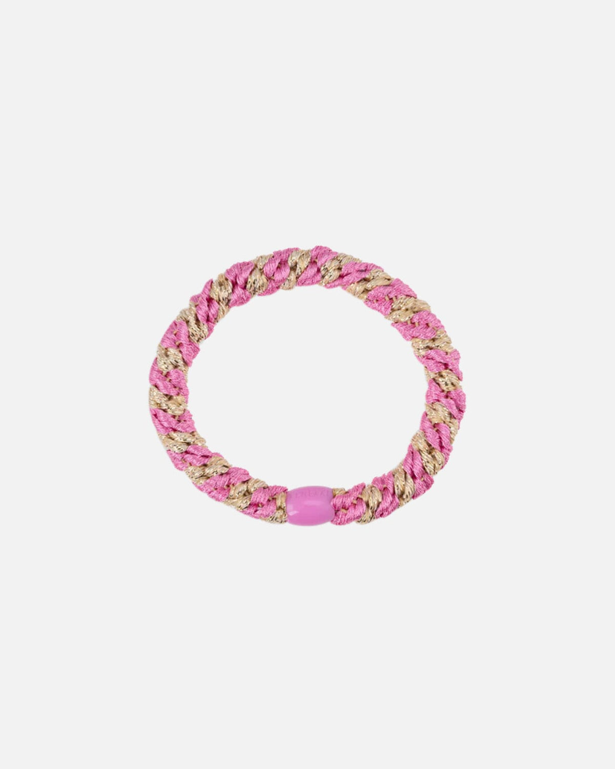 Kknekki Hårstrikk Stripe - Bubbelgum Beige Glitter Stripe