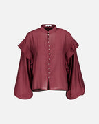 FLOYD Bluse Lolita Uni - Deep Cherry
