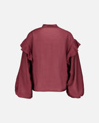 FLOYD Bluse Lolita Uni - Deep Cherry