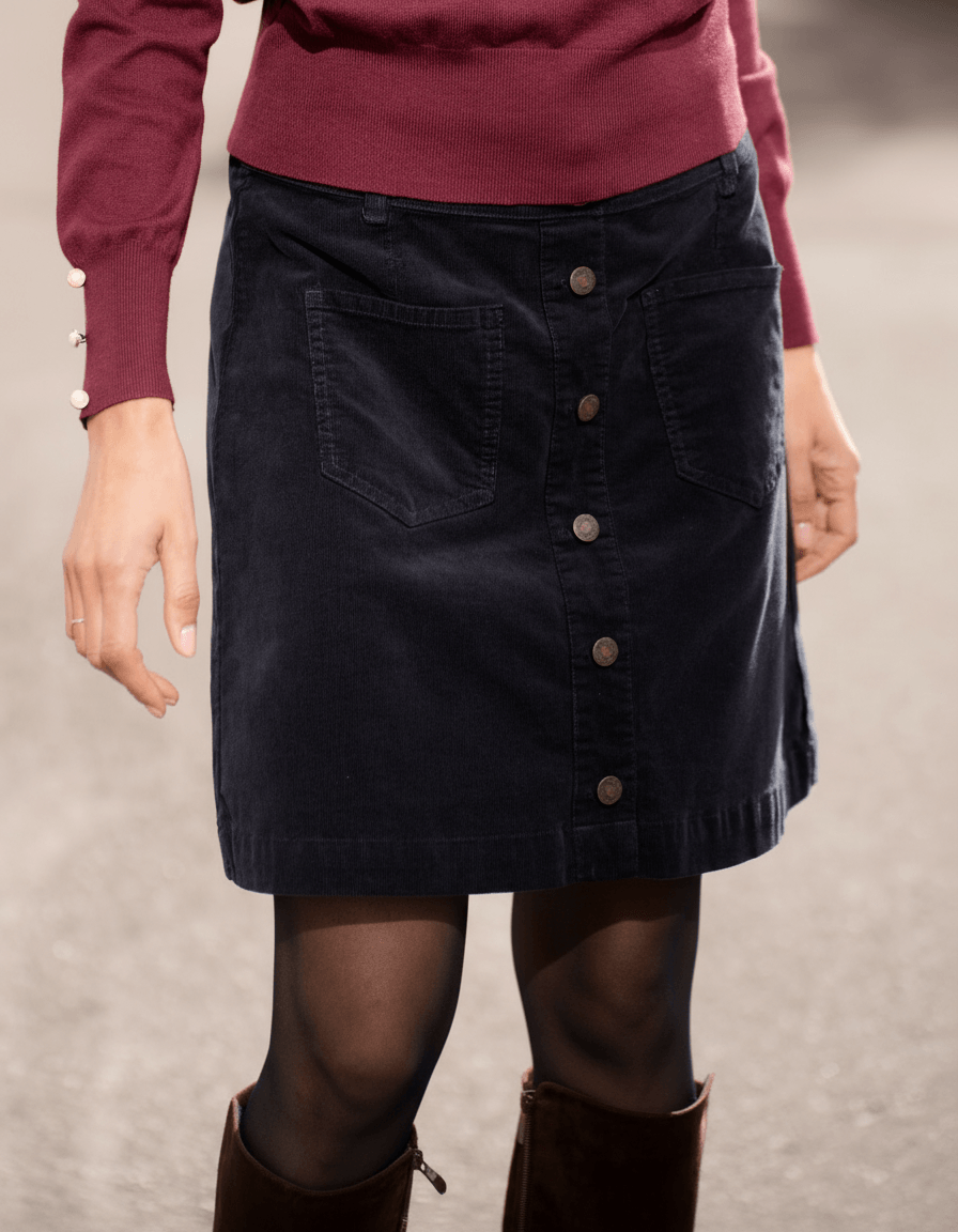 FLOYD Skjørt Annika Cord CC21 - Navy