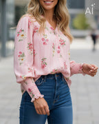 FLOYD Bluse Malin Cardo - Light Pink