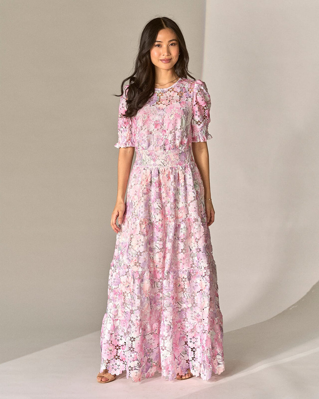 FLOYD Maxikjole Eloise Luna Long - Pink