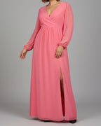 FLOYD Maxikjole Marianne Long - Peachy Pink