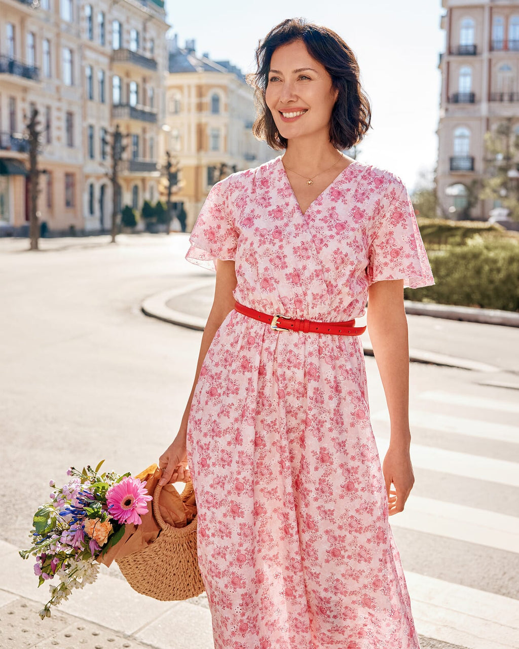 FLOYD Maxikjole Inda Vega - Light Pink