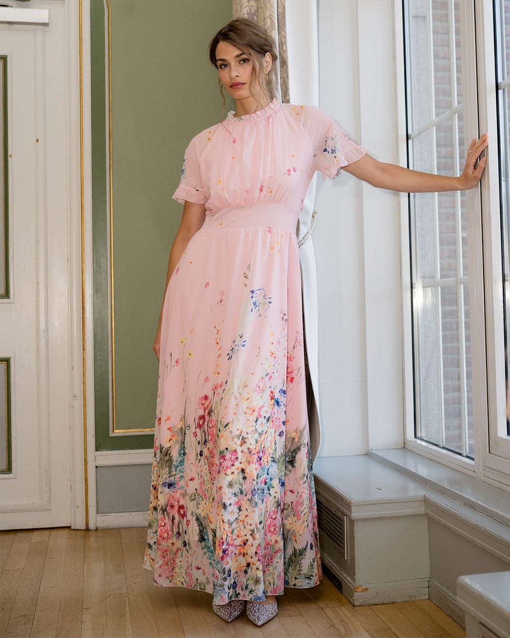 FLOYD Maxikjole Liane Albus - Light Pink/ Pink