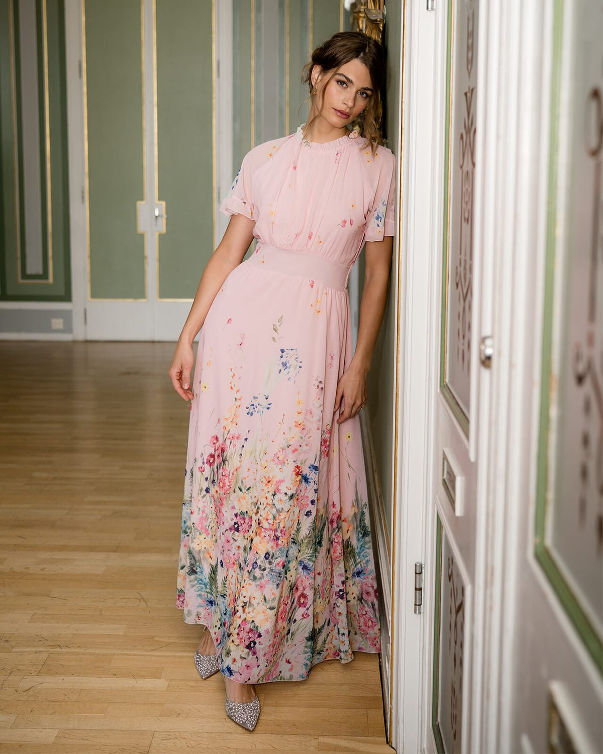FLOYD Maxikjole Liane Albus - Light Pink/ Pink