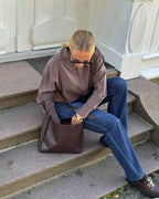 FLOYD Skjorte Lily - Dark Brown