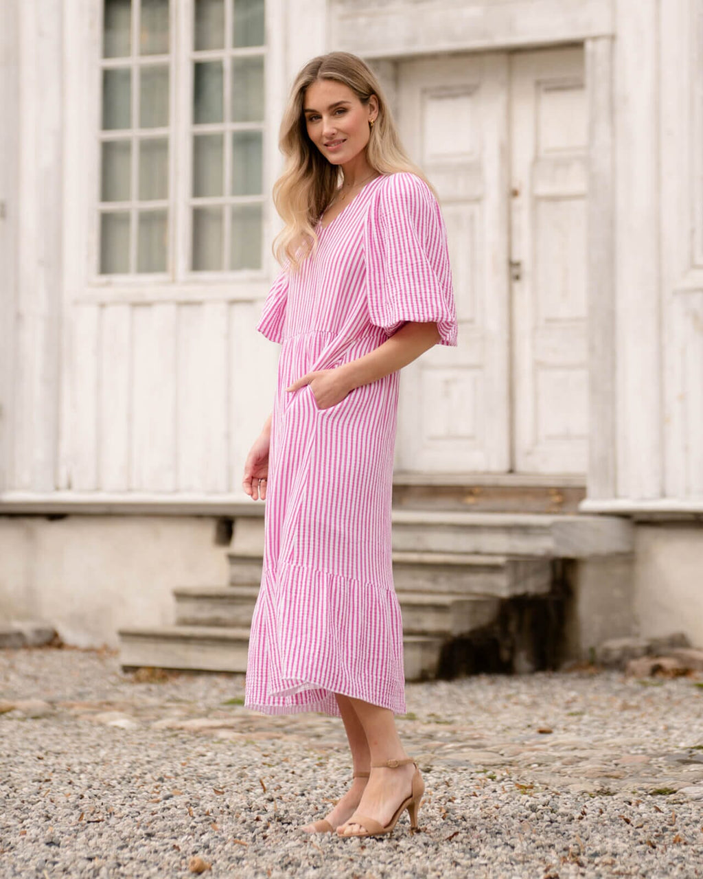 Midikjole Margo Stripe