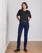 FLOYD T-skjorte Belinda Crop - Black