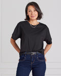 FLOYD T-skjorte Belinda Crop - Black