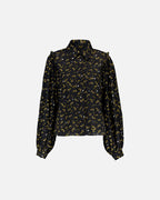 FLOYD Skjorte Kaja - Black/ Yellow