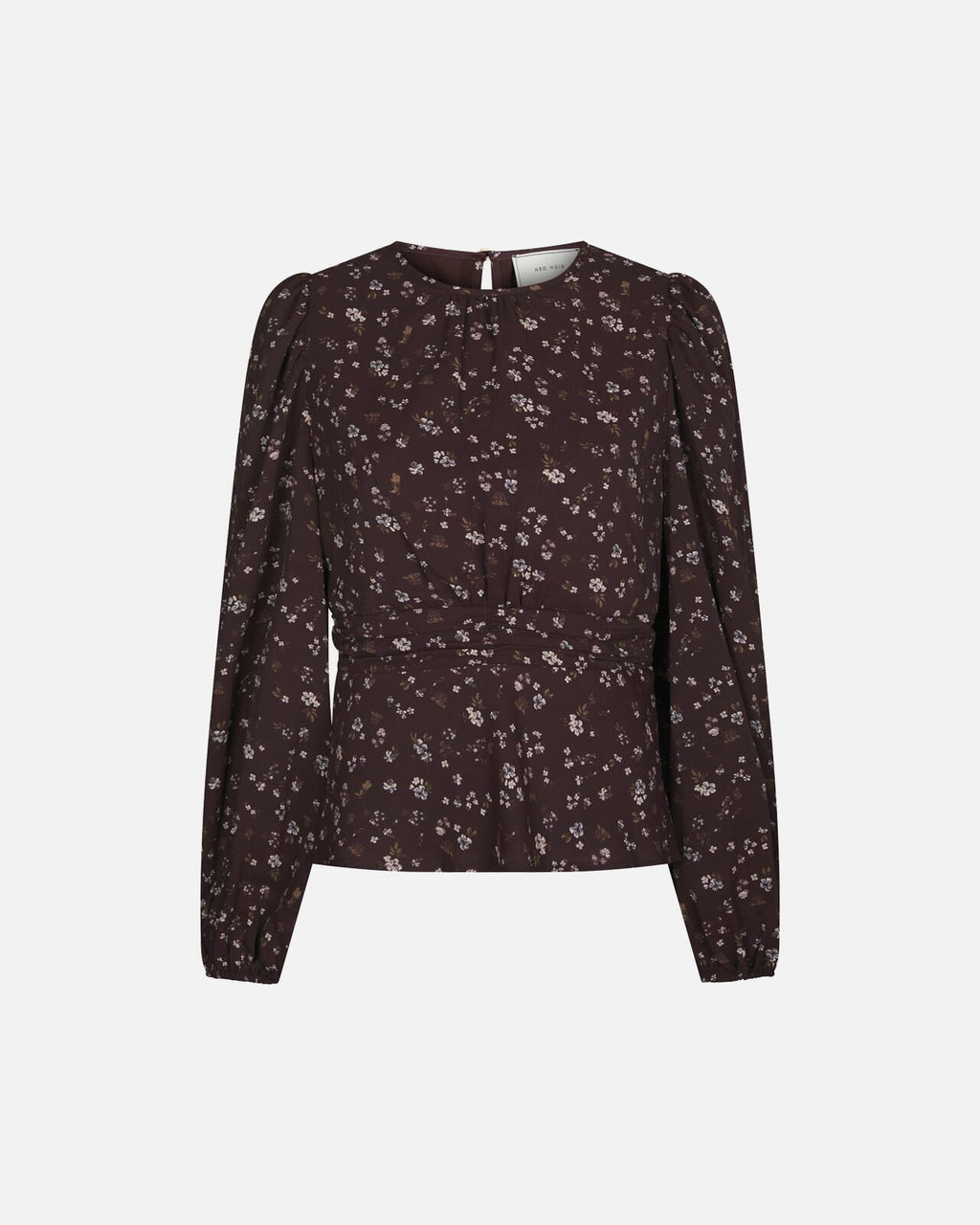 NEO NOIR Bluse Delphine Flowerbunch - Chocolate Plum