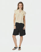 NEO NOIR Topp Jayla S Voile - Butter Yellow