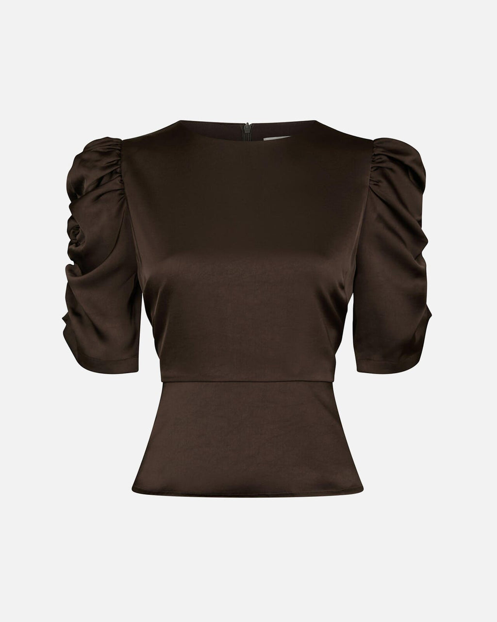 NEO NOIR Topp Benua Heavy Sateen - Dark Brown