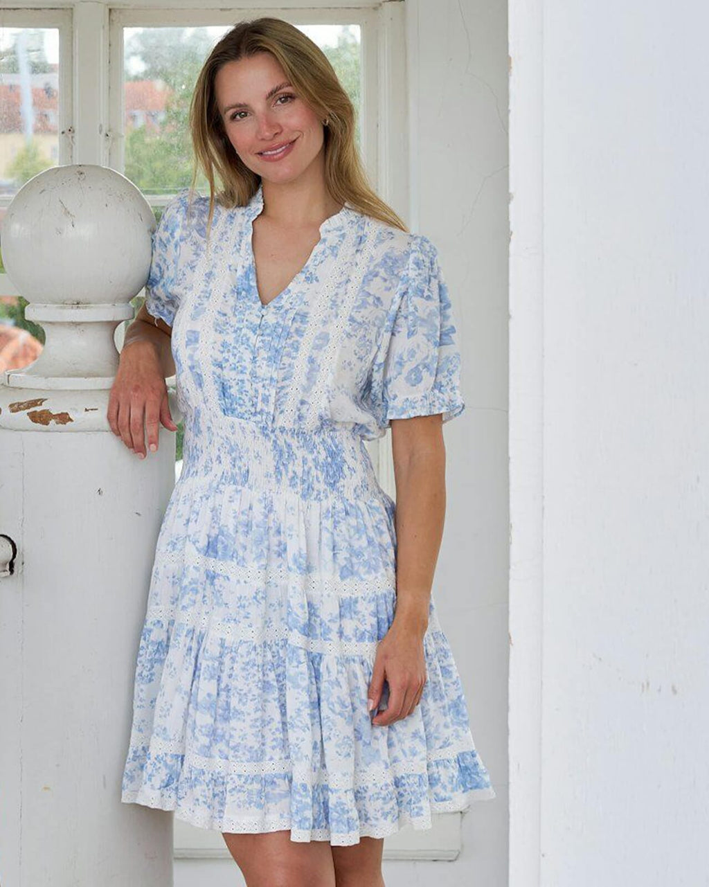 NEO NOIR Kjole Constance Porcelain - Light Blue