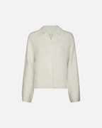 NEO NOIR Strikket Cardigan Ramera Fluffy Knit - Off White