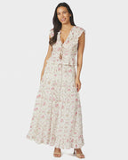 NEO NOIR Maxiskjørt Fippo Spring Flower Skirt - Off White