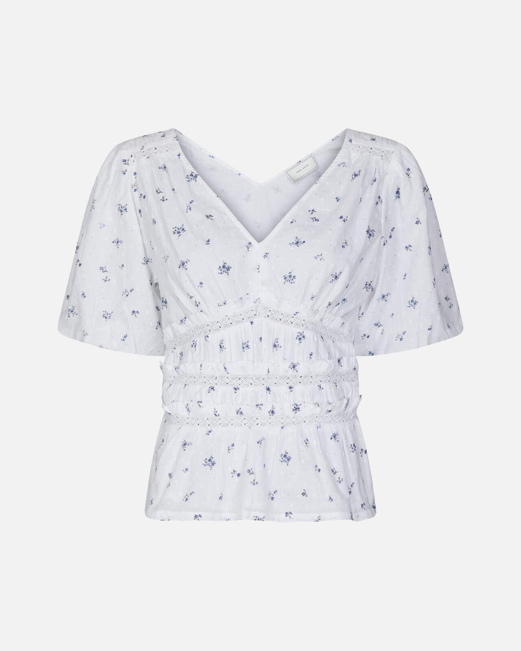 NEO NOIR Topp Sapura Flower Dobby - Blue Flower