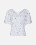 NEO NOIR Topp Sapura Flower Dobby - Blue Flower