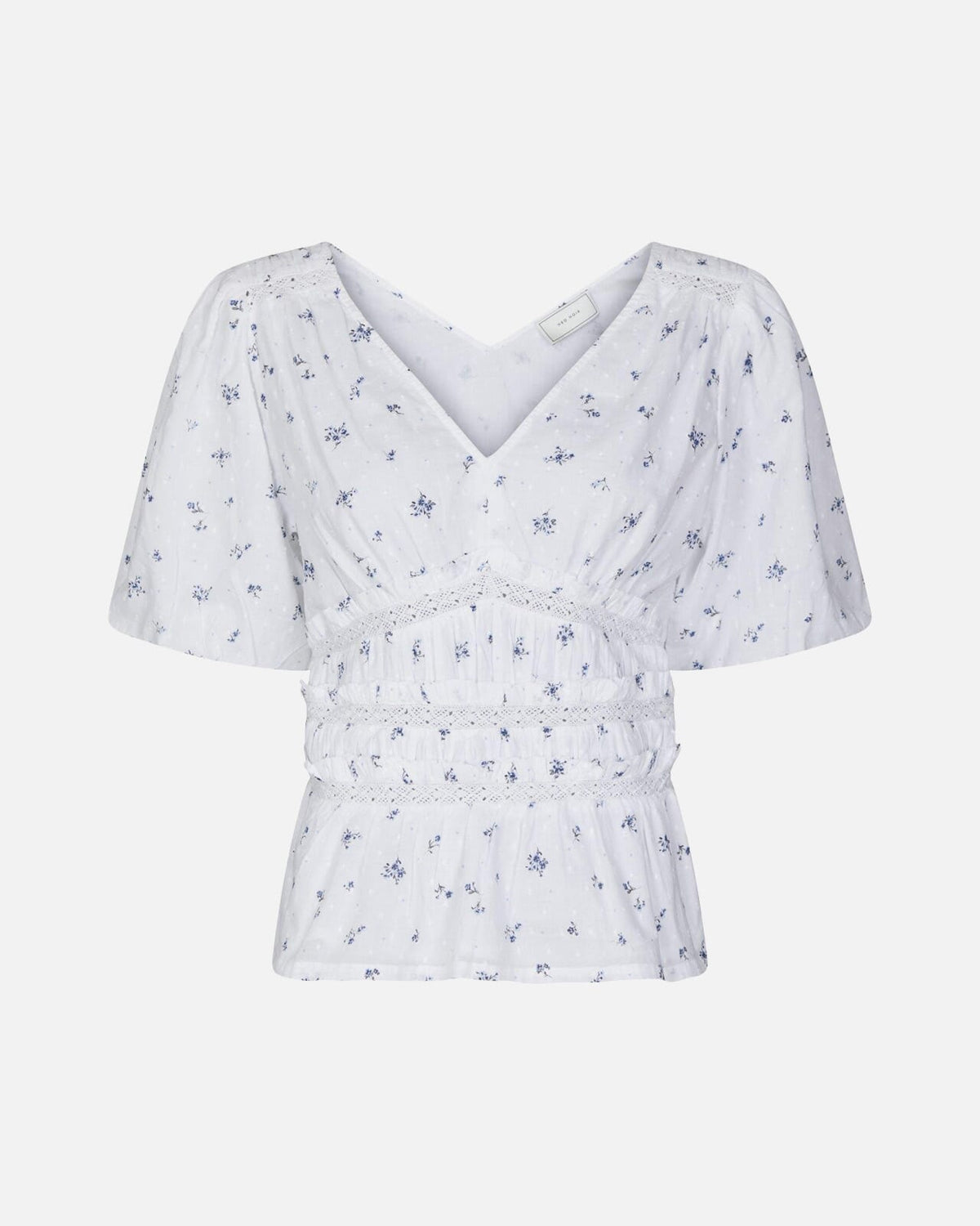 NEO NOIR Topp Sapura Flower Dobby - Blue Flower
