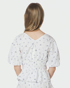 NEO NOIR Topp Sapura Flower Dobby - Blue Flower